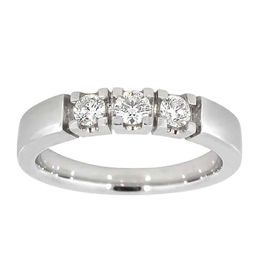 Alliansering med 0.07ct diamanter, 1-5 stener