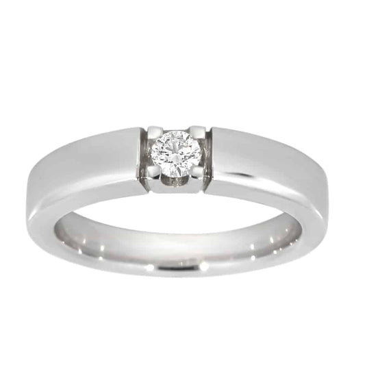 Alliansering i hvitt gull, 0.15CT TWSI - Diamanthuset